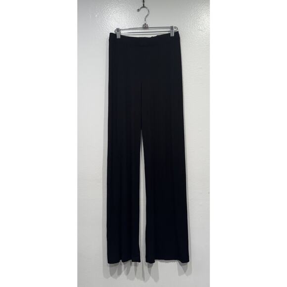 SKIMS Other - Skims Black Ribbed Pull On Straight Leg Lounge Pajama Pants Size Small READ